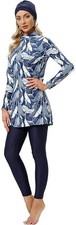 Womens Muslim Burkini Swimsuit