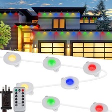 Permanent Outdoor String Lights  49ft/15m 36 LED  Eaves Lights 8 Modes