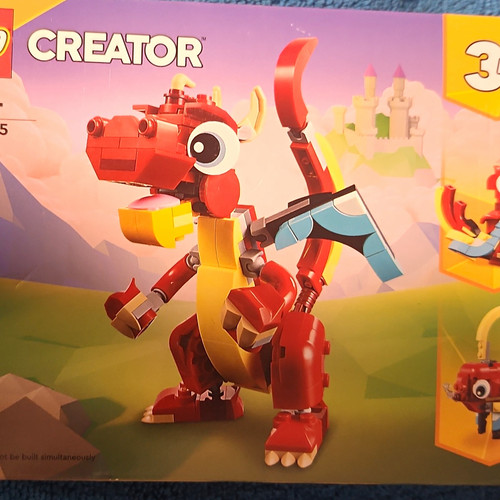 Lego creator red dragon - lego,