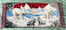 Vintage  White Bear Rug Wall