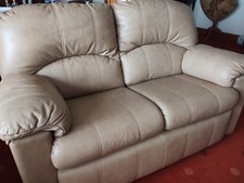 GPLAN leather 3 piece suite