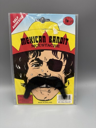 Fake black moustache fancy - fake,