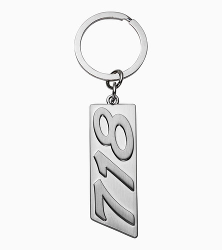 Porsche metal 718 keyring - metal,