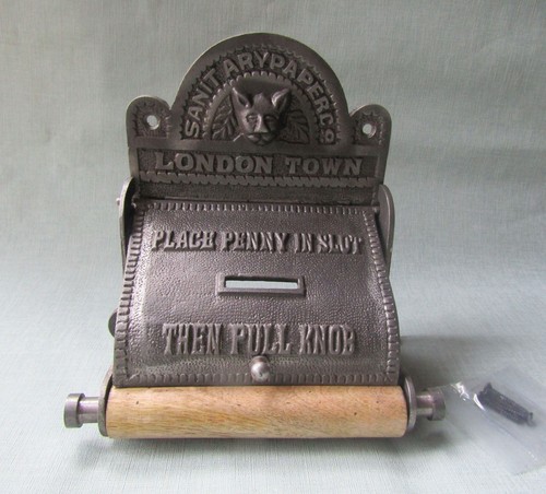 Rustic toilet roll holder - rustic, cast