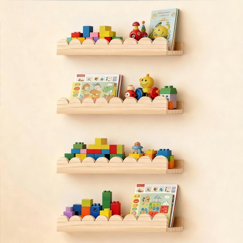 Scalloped shelves for nursery - for,