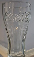 6 X Coca Cola Embossed Glasses