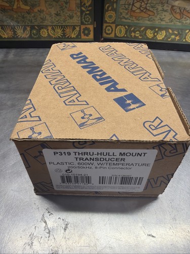 Garmin p319 plastic thru - plastic, thru-hull