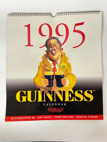 Vintage guinness wall calendar - guinness,