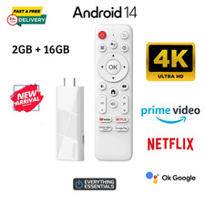 4K H96 MAX RK3518 Android 14.0 2GB/16GB AI Smart TV Stick  Voice Assistant