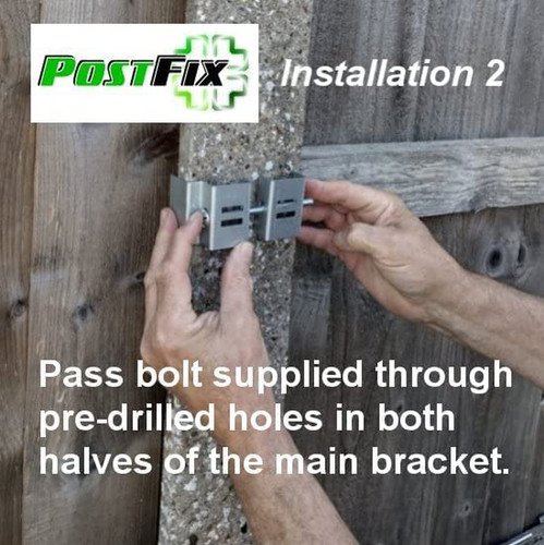 Slotted concrete fence post - slotted,