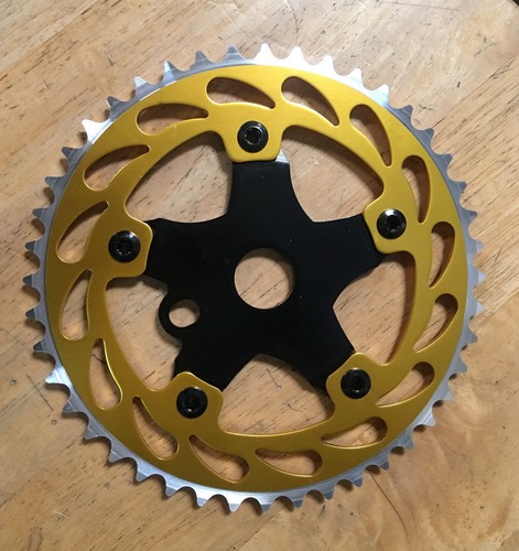 New bicycle alloy sprocket 44t - alloy,