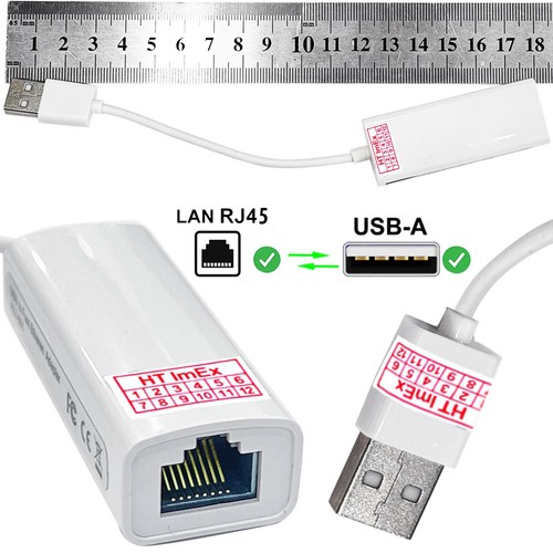 White usb rj45 lan - white,