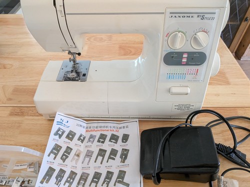 Janome sewing machine style - machine, my