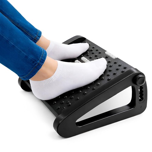 Ergonomic foot rest under desk - foot,