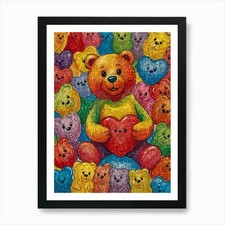 Teddy bears art - bears,