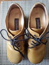 Funtasma Disco Pimp Gold Glitter - 3 inch Platform Shoes JAZZ-02G size 8-9