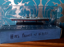 Boxed Atlas Editions HMS PRINCE OF WALES Warship Model Ship 1:1250 DeAgostini