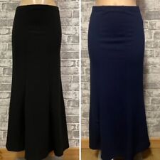 Plus Size Maxi Length Fishtail Mermaid Godet Style Causal Smart Skirt Size 16-32