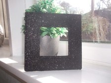 BLACK SPARKLE GLITTER LIGHT SWITCH SURROUND PLATE NEW FITS OVER WALLPAPER 