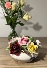 Vintage Royal Doulton Flower Basket Figurine/Ornament (Pristine Condition)