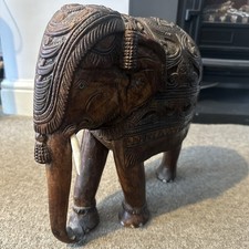 Large Indian Carved Hardwood