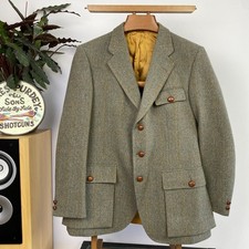 BLADEN Men’s (40R) Tweed Shooting NORFOLK Essex HACKING Windowpane Blazer Jacket