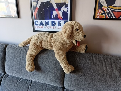 Ikea gosig large dog - dog, golden