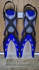 Mares X-Stream Open Heel Scuba Diving Fins Blue - Size XL - Excellent Condition