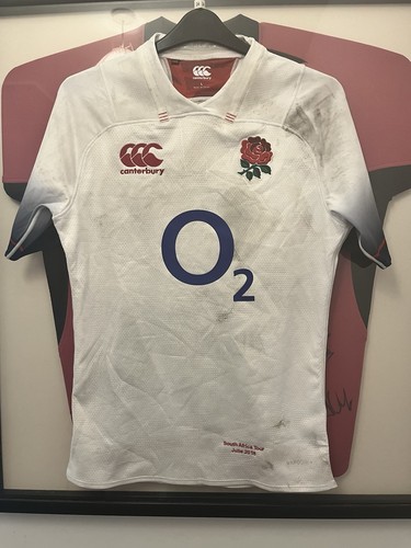 Match worn england rugby shirt - match,