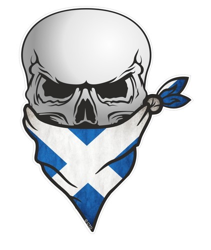 Skull with face - with,