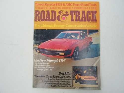 Road track magazine april - track,