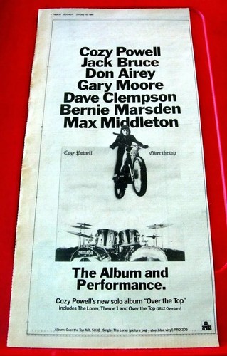 Cozy powell over the top - ‎over,