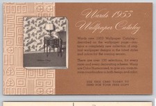 Albany New York NY Wards 1953 Wallpaper Catalog Designs Colors Postcard