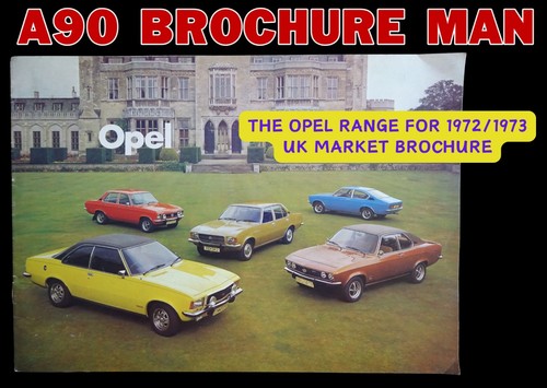 1972 opel range kadett - uk,
