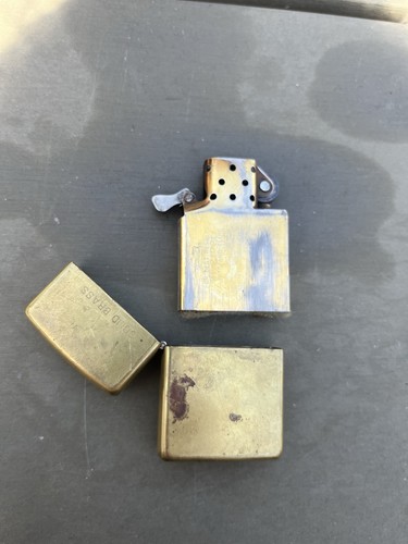 Vintage zippo solid brass - vintage,
