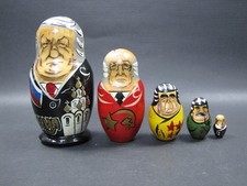 Russian Matryoshka Nesting Dolls Set of 5 Presidents