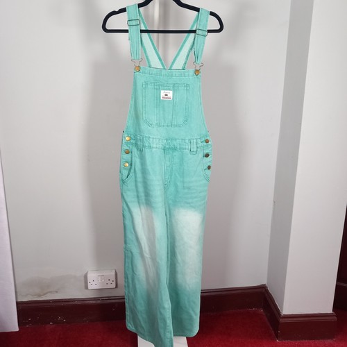 Shein aqua denim dungaree - shein,