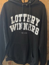 Lottery Winners Leigh. Band Hoodie. Black. Large.