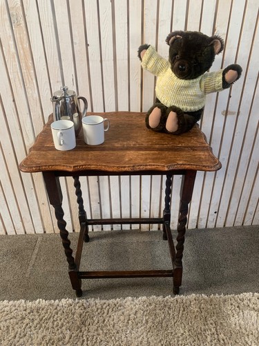 Vintage wooden side table - wooden,