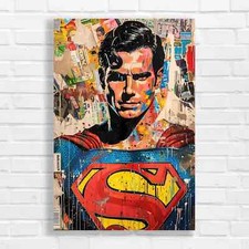 Vibrant Pop Superman Canvas