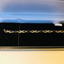 Sapphire and Diamond 9ct