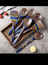 7pcs Utensils Set Wooden Spoon