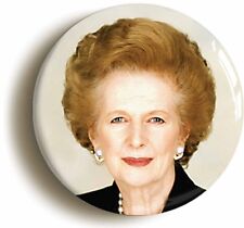 MARGARET THATCHER BADGE BUTTON PIN (Size is 1inch/25mm diameter) RETRO EIGHTIES