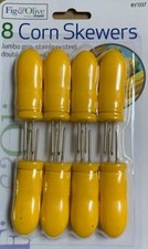 Corn skewers Stainless Steel 8 X Corn on Cob Holder Sweetcorn BBQ Prongs Forks