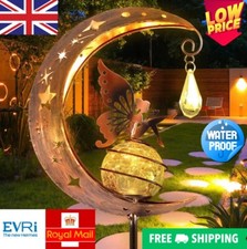 Fairy LED Garden Ornament Large WingedAngel Lantern Outdoor Statue Decor Solar