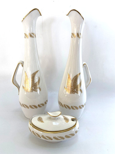Spode golden fern cruet set - spode,