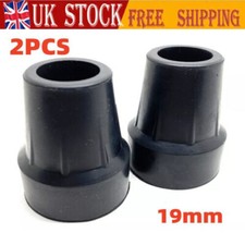 2 x EXTRA HEAVY DUTY & METAL WASHER RUBBER FERRULES For 19mm Walking Stick