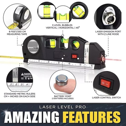Spirit level laser measure - spirit,