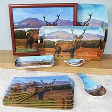 Highlands Stag Laptray Food