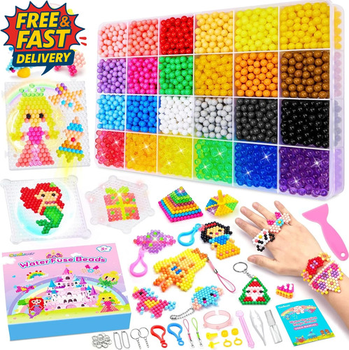 Water fuse beads - water, beads,